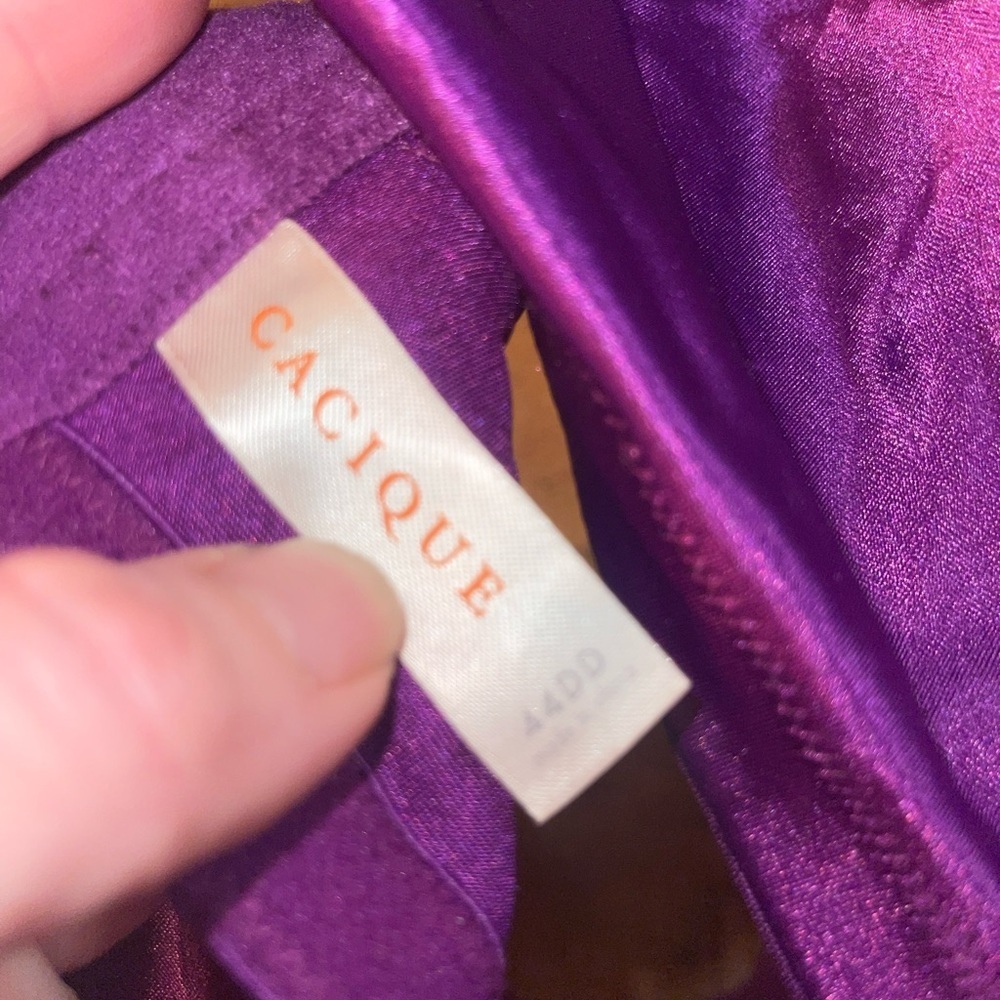 Cacique by Lane Bryant Full Coverage Lace Plunge Bra - Picture 5 of 6